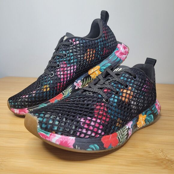 Nobull Floral Mesh Runner Midnight Tropical Men's 7.5 Womens 9 Trainers Sneakers - Picture 1 of 10